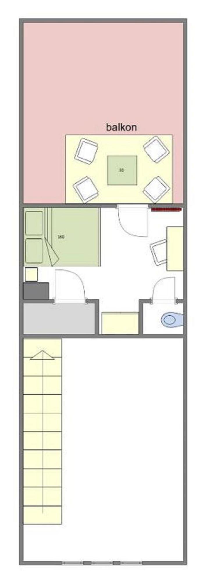 Quite Loft With Balcony And 3 Air Conditioners براغ المظهر الخارجي الصورة